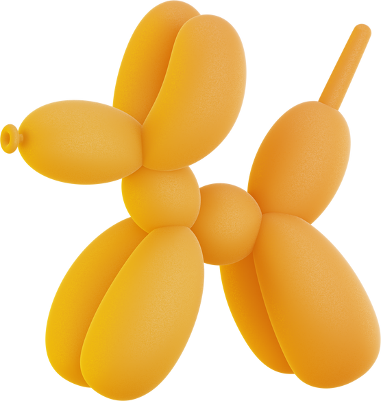 Balloon Dog 3D Illustration