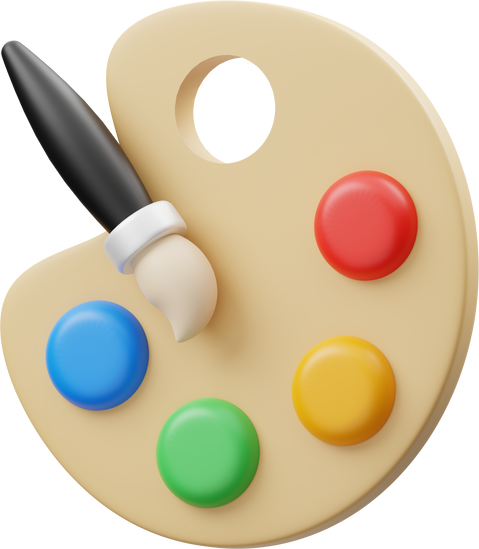 Color Palette 3D Icon